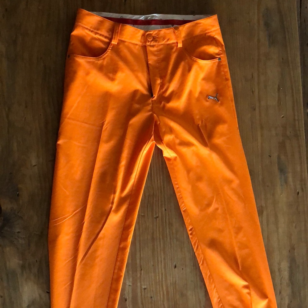 NWOT! Orange Puma Golf Pants